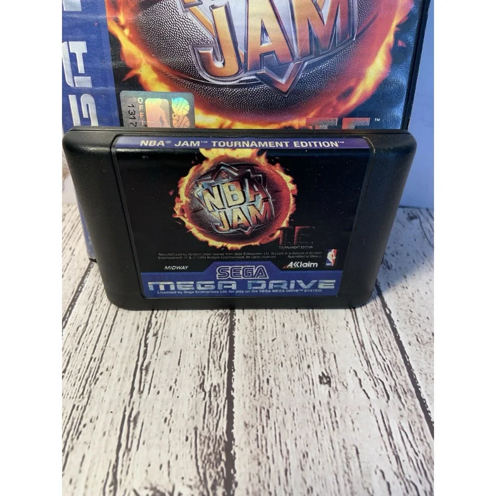 NBA Jam Tournament Mega Drive Retro Game Edition Original Case And‎ Game Works
